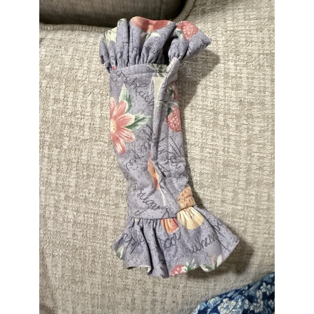 Longaberger fabric Handle Gripper Grandma Bonnie's 2-pie pattern